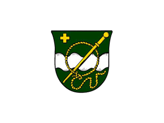 ein grün-goldenes Logo